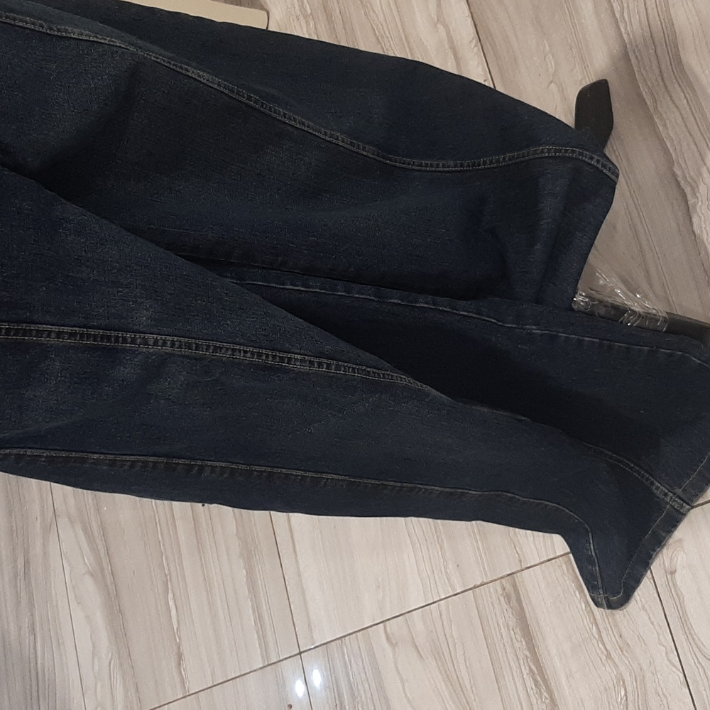 Zara Dark Wash Strapless Denim Jumpsuit - Picture 7 of 9